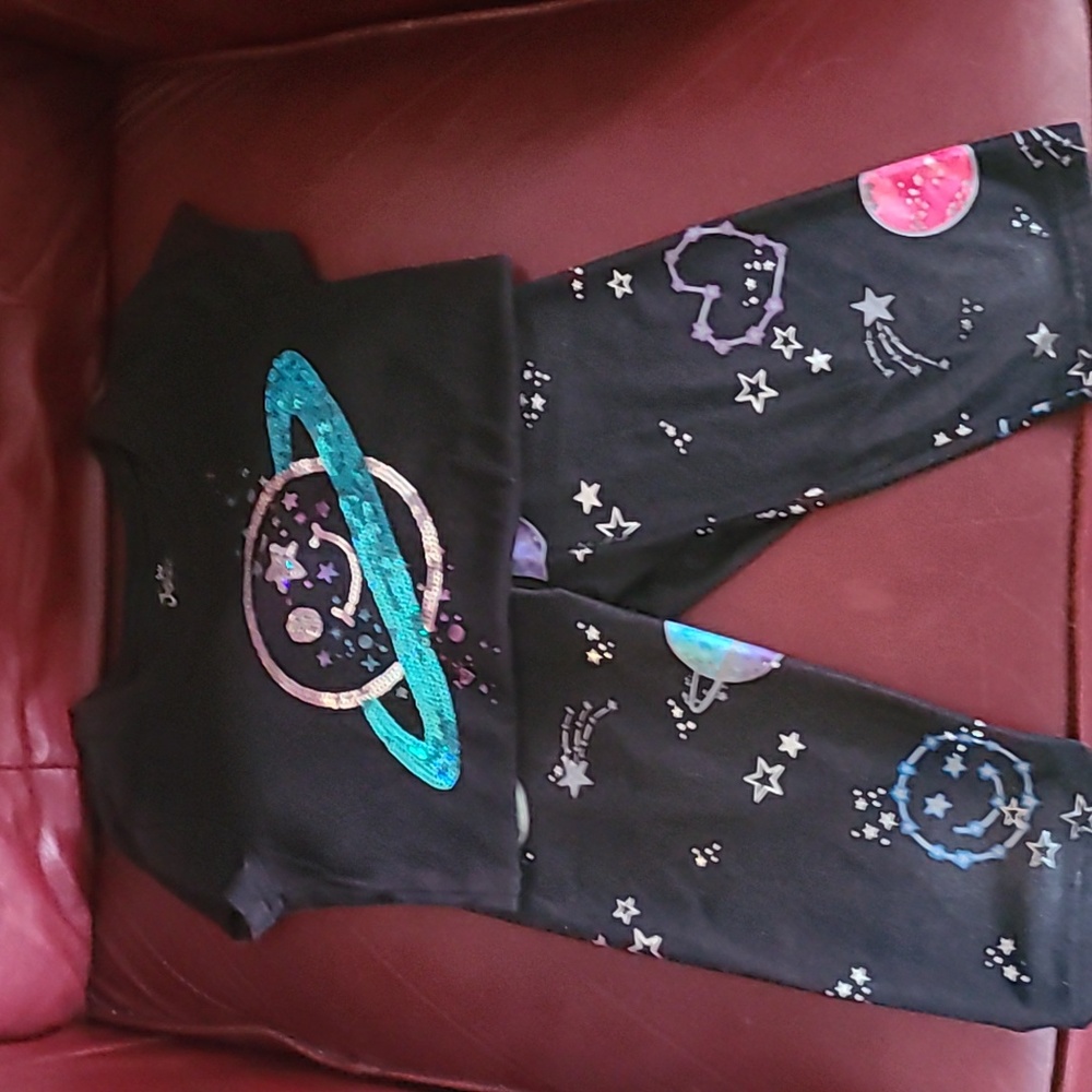 Justice Little Girls Size 6 Space Outfit